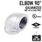 B & K STZ Industries 1/2 in. FIP each X 1/2 in. D FIP Galvanized Malleable Iron 90 Degree Elbow 313UPE90-12 - alternate 2